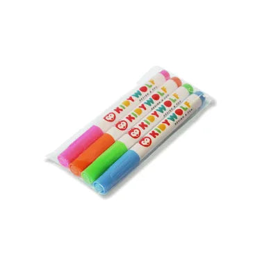 KIDYWOLF - FLUORESCENT COLOURED MARKERS FOR KIDYDRAW PRO - PINK,BLUE,ORANGE,GREEN - Toyworld Frankston