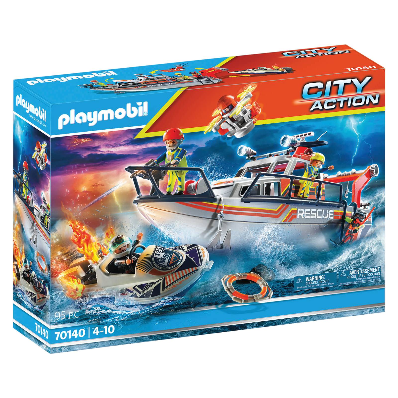 PLAYMOBIL FIRE RESCUE WITH PERSONAL WATERCRAFT - Toyworld Frankston