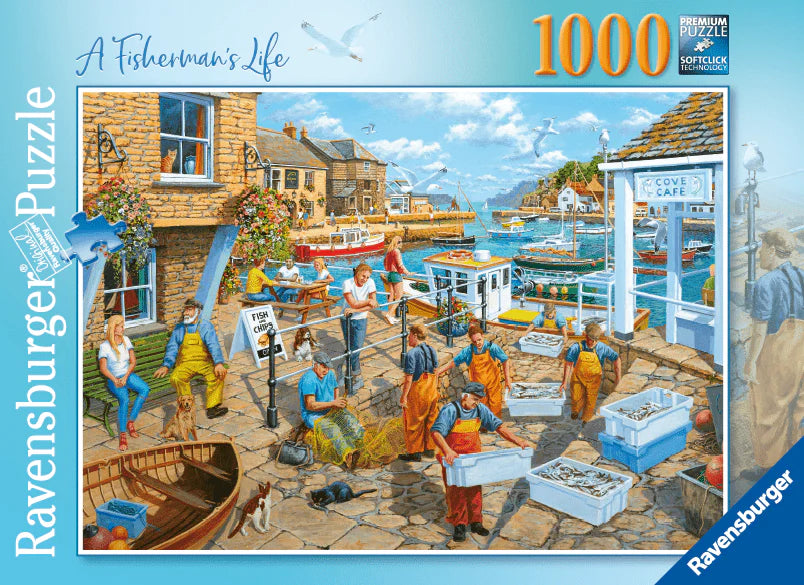 RAVENSBURGER PUZZLE - A FISHERMAN'S LIFE 1000 PIECE
