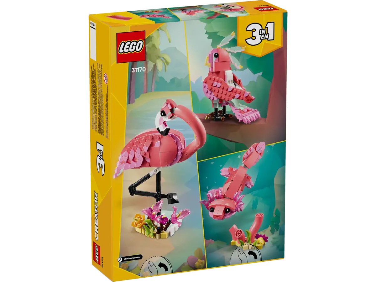 LEGO CREATOR 3 IN 1 31170 WILD ANIMALS: PINK FLAMINGO