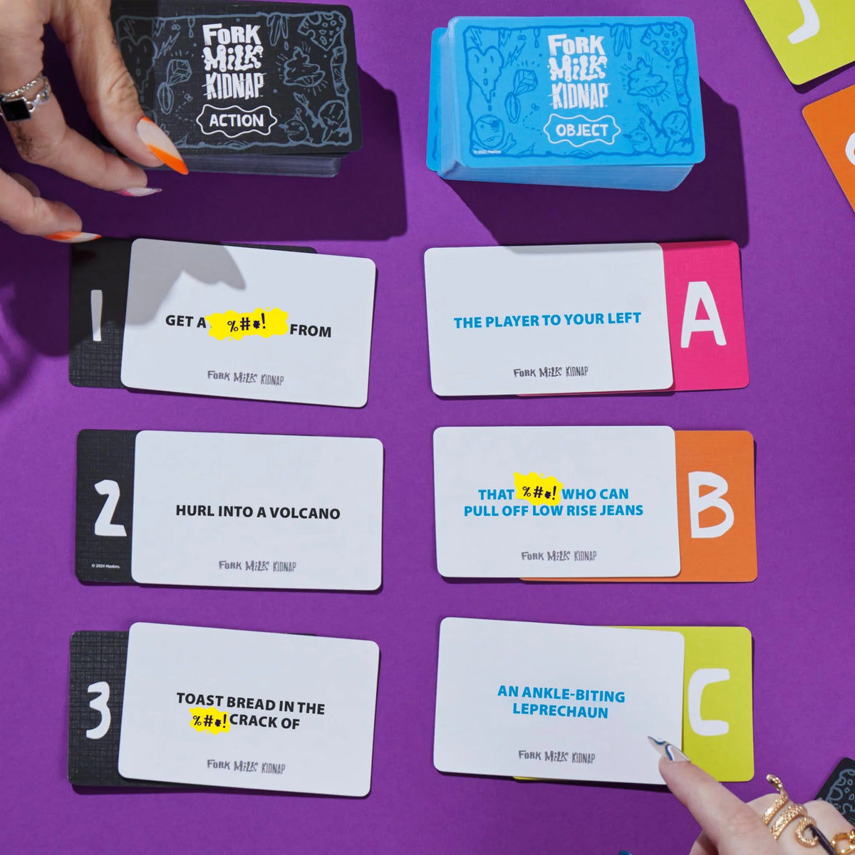 FORK MILK KIDNAP CARD GAME