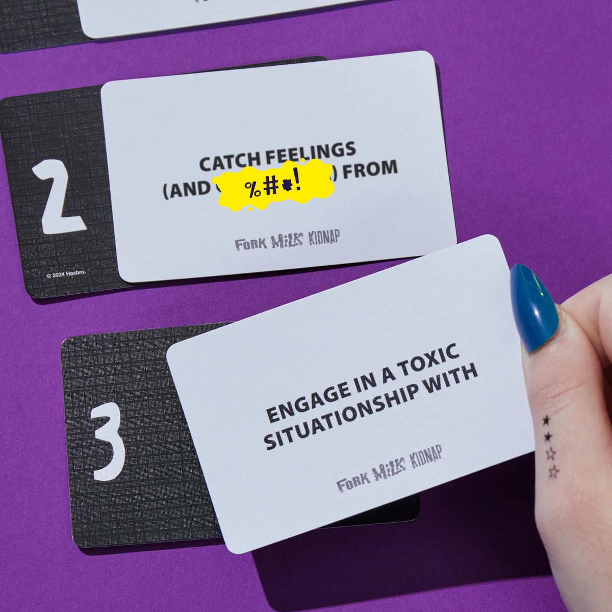 FORK MILK KIDNAP CARD GAME