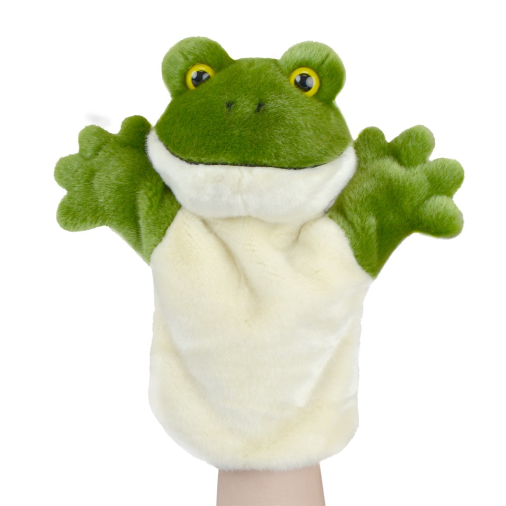 LIL FRIENDS 26CM HAND PUPPET - FROG - Toyworld Frankston