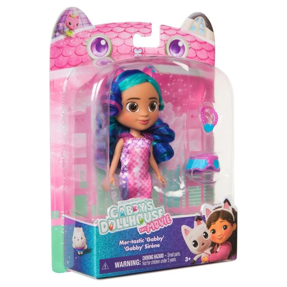 GABBY DOLLHOUSE THE MOVIE - MER-TASTIC GABBY SMALL FIGURE - Toyworld Frankston
