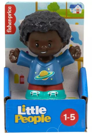 FISHER PRICE LITTLE PEOPLE SINGLE PACK - BOY IN GALAXY T-SHIRT - Toyworld Frankston