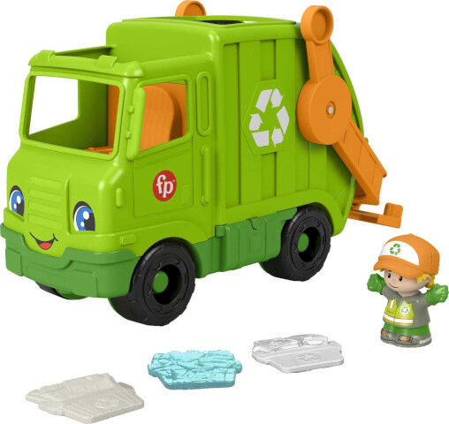 LITTLE PEOPLE RECYCLING TRUCK - Toyworld Frankston