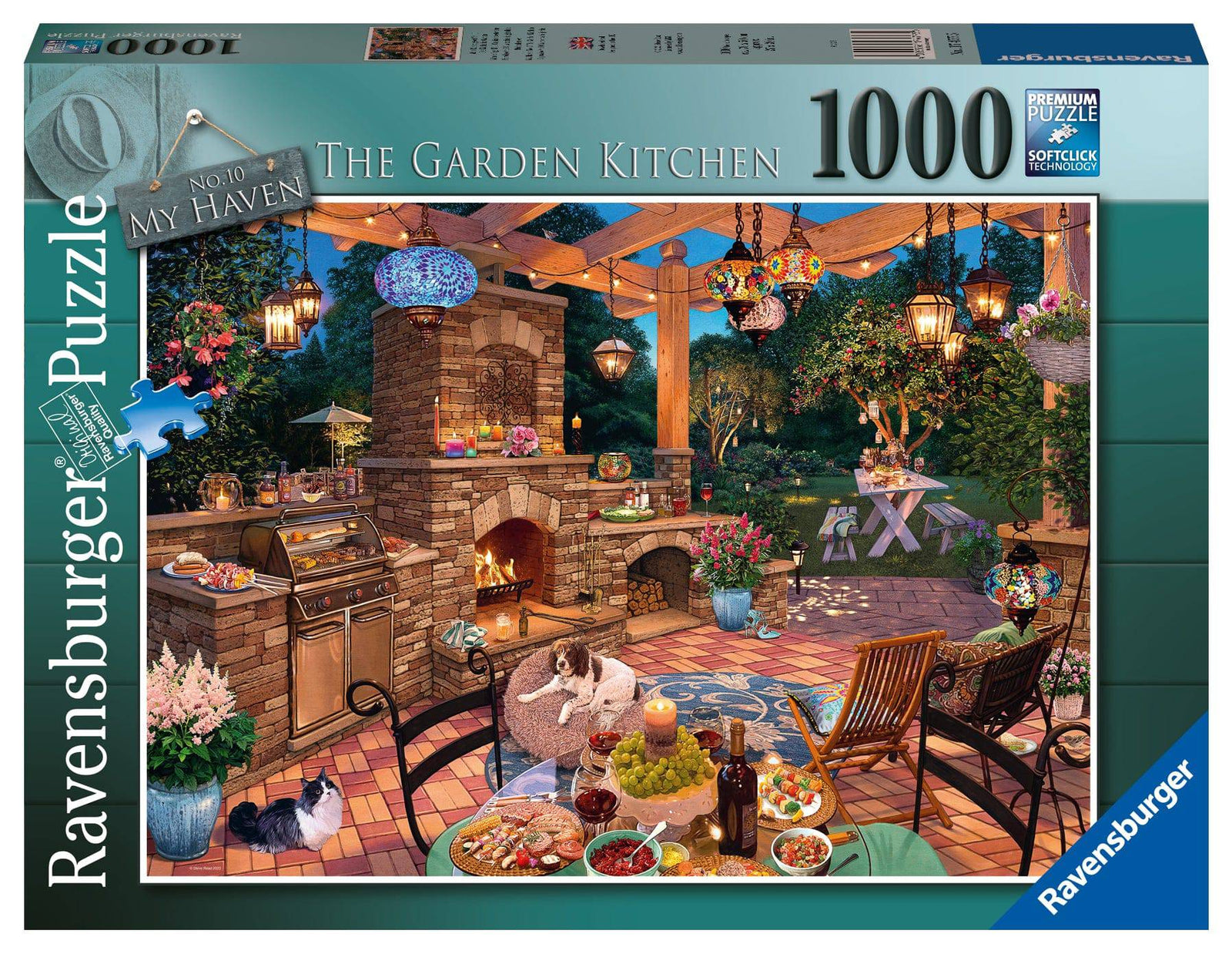 RAVENSBURGER PUZZLE - MY HAVEN NO.10 THE GARDEN KITCHEN 1000 PIECE - Toyworld Frankston