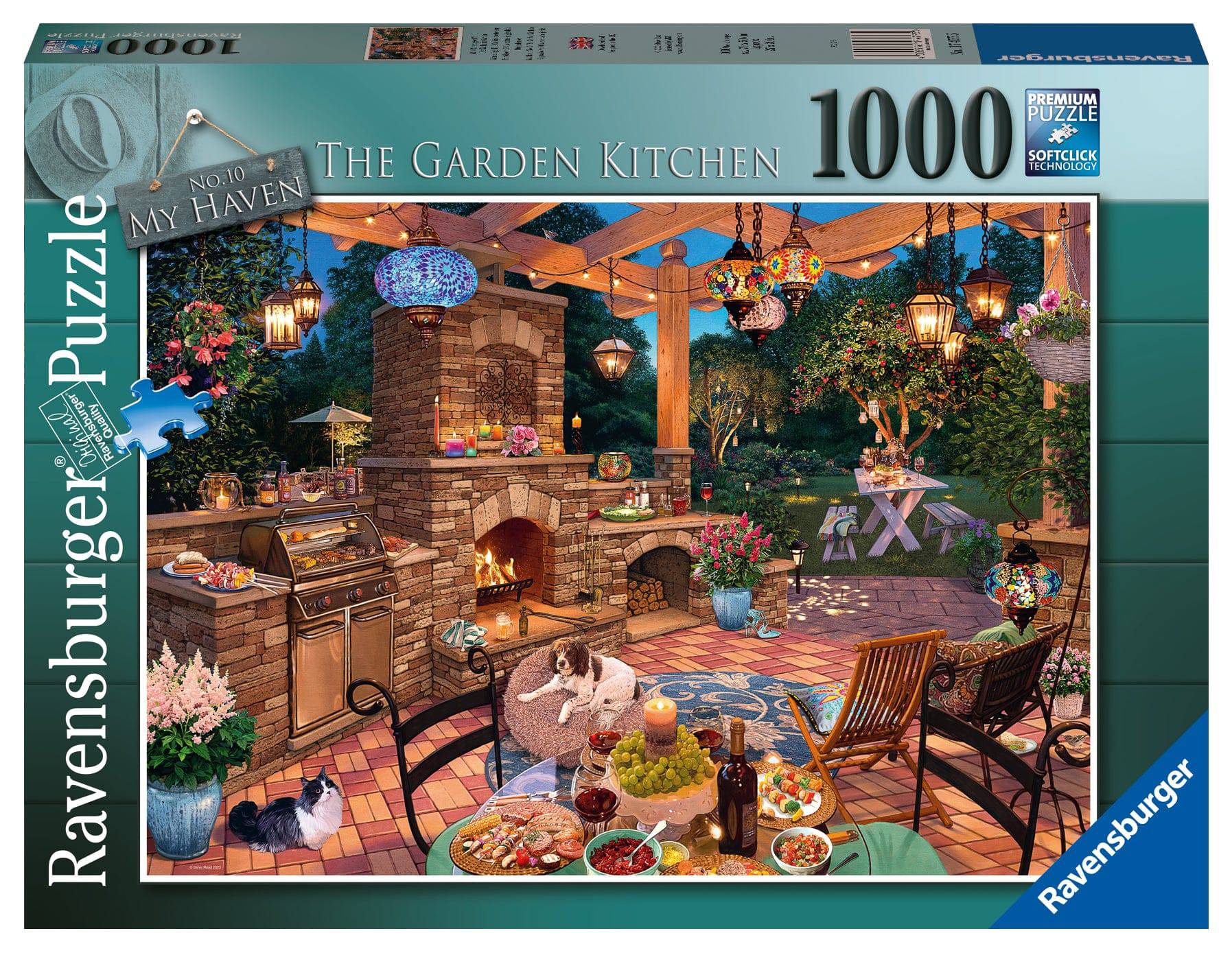 RAVENSBURGER PUZZLE - MY HAVEN NO.10 THE GARDEN KITCHEN 1000 PIECE