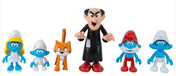SMURF VS GARGAMEL 6 FIGURE MULTIPACK
