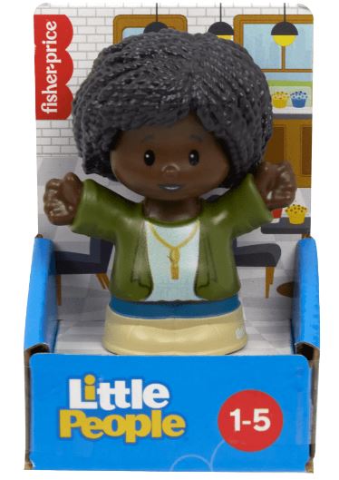FISHER PRICE LITTLE PEOPLE SINGLE PACK - GIRL IN GREEN JACKET - Toyworld Frankston