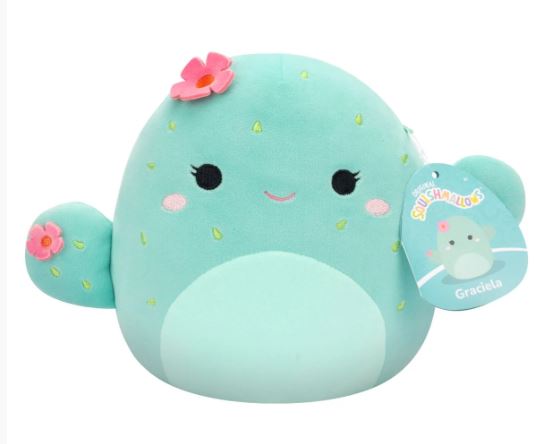 SQUISHMALLOWS - 7.5 INCH PLUSH - GRACIELA  THE CACTUS - Toyworld Frankston