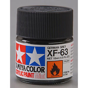 TAMIYA ACRYLIC PAINT MINI XF-63 GERMAN GREY
