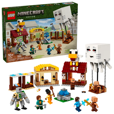 LEGO MINECRAFT 21273 THE GHAST BALLOON VILLAGE ATTACK