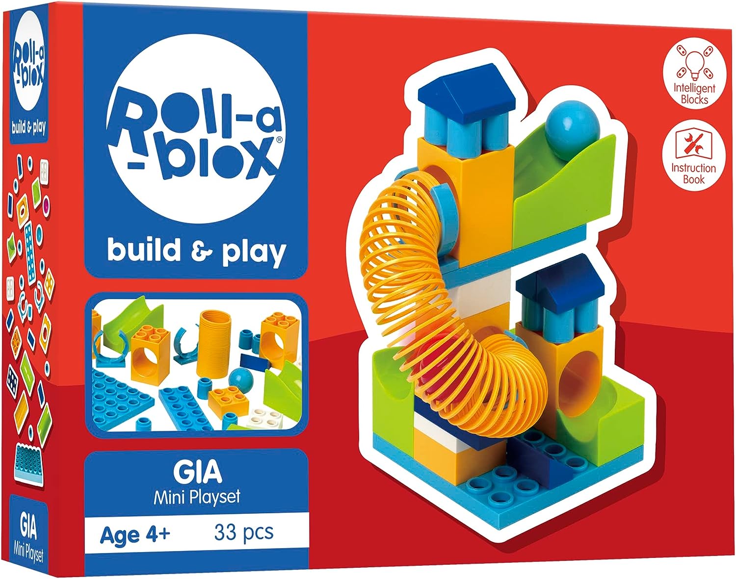 PETERKIN ROLL-A-BLOX GIA MINI PLAYSET 33PC - Toyworld Frankston