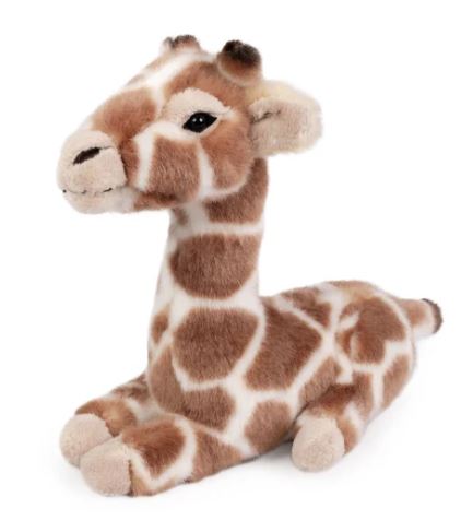 LIVING NATURE LYING GIRAFFE CALF SMALL PLUSH - Toyworld Frankston
