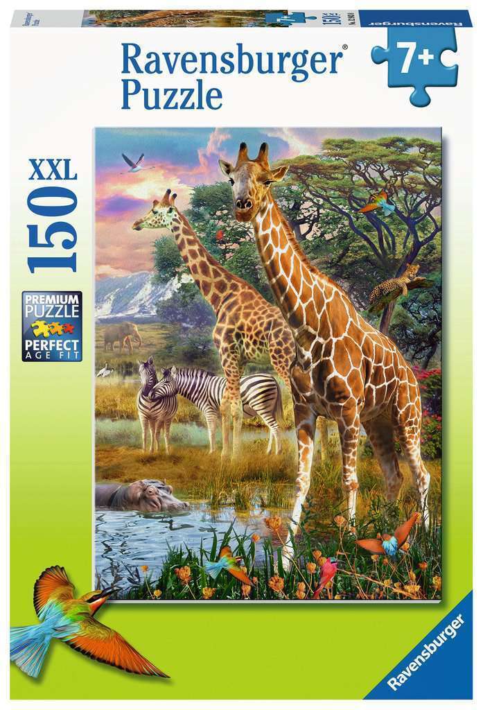 RAVENSBURGER GIRAFFES IN AFRICA PUZZLE 150P - Toyworld Frankston