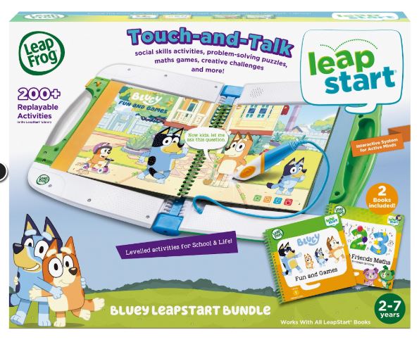 LEAPFROG BLUEY LEAPSTART BUNDLE - BLUE - Toyworld Frankston