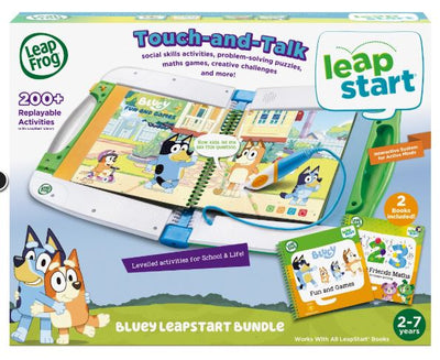 LEAPFROG BLUEY LEAPSTART BUNDLE - BLUE - Toyworld Frankston