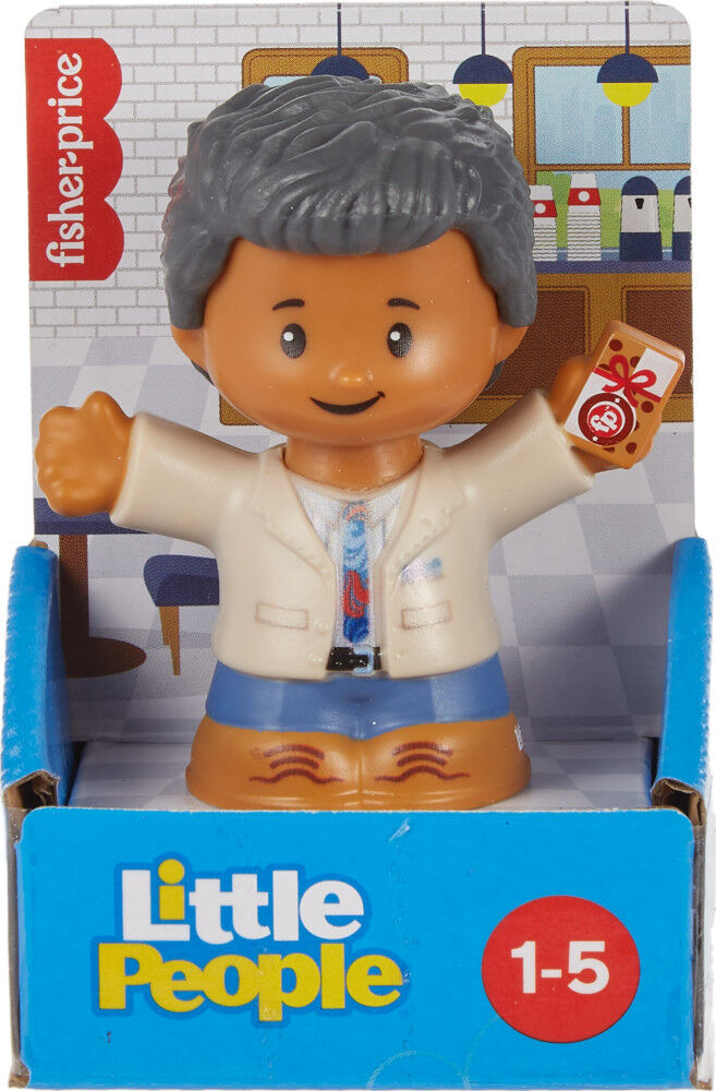 FISHER PRICE - LITTLE PEOPLE MAN WITH GREY HAIR - Toyworld Frankston