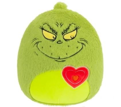 SQUISHMALLOWS FUZZAMALLOWS 8 INCH PLUSH - THE GRINCH - Toyworld Frankston