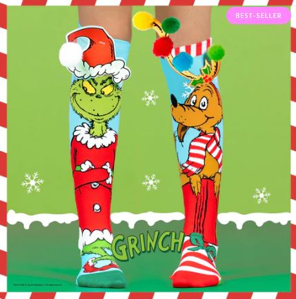 MADMIA - GRINCH AND MAX SOCKS 6-99 YRS - Toyworld Frankston