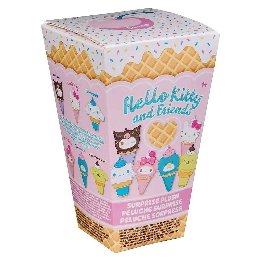GUND HELLO KITTY & FRIENDS SURPRISE ICE CREAM PLUSH BLIND BOX - Toyworld Frankston