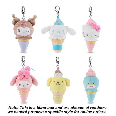 GUND HELLO KITTY & FRIENDS SURPRISE ICE CREAM PLUSH BLIND BOX - Toyworld Frankston