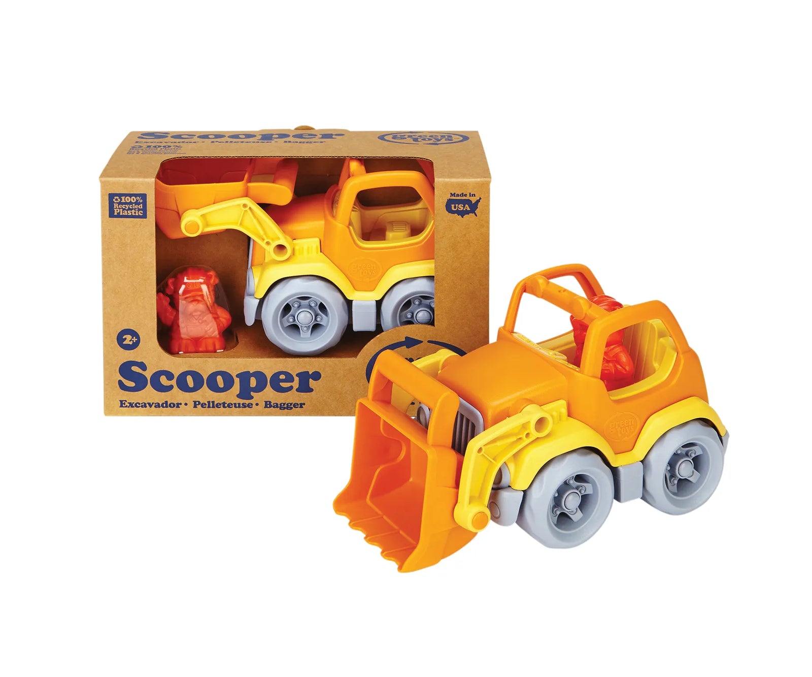 GREEN TOYS SCOOPER CONSTRUCTION TRUCK - Toyworld Frankston