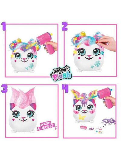 AIRBRUSH PLUSH - HAIR'IFFIC SQUISHY PLUSH ASSORTMENT