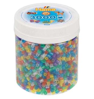 HAMA TUB GLITTER BEADS 3000PCS - Toyworld Frankston