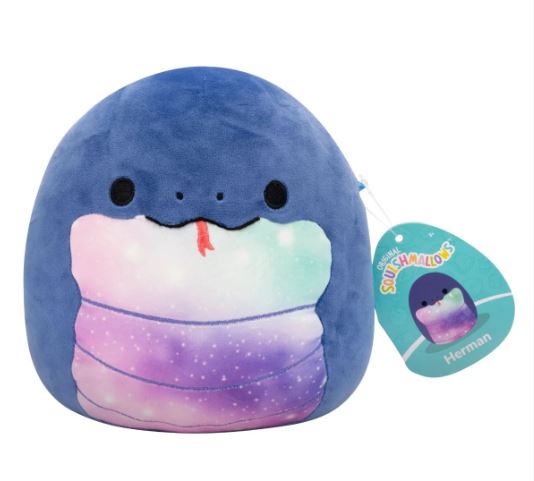 SQUISHMALLOWS - 7.5 INCH PLUSH - HERMAN THE SNAKE - Toyworld Frankston