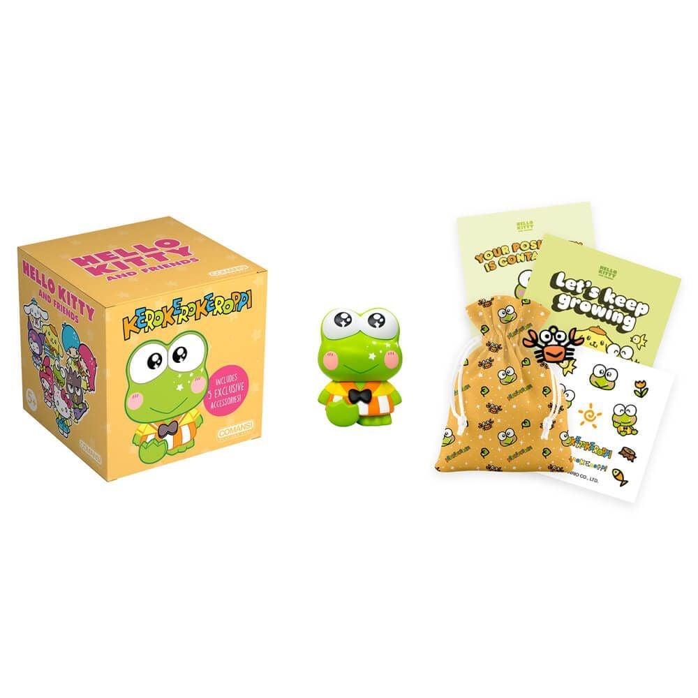 HELLO KITTY & FRIENDS KEROKEROKEROPPI FRIENDSHIP BOX FIGURINE - Toyworld Frankston