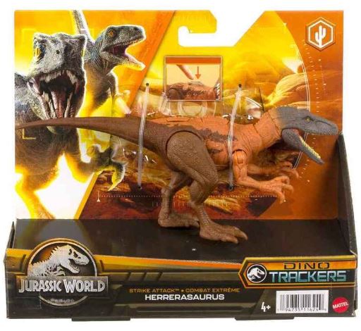 JURASSIC WORLD STRIKE PACK - HERRERASAURUS - DINO TRACKER FIGURE - Toyworld Frankston