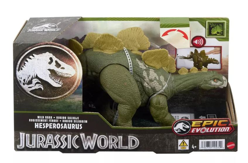 JURASSIC WORLD EPIC EVOLUTION ACTION FIGURE WILD ROAR HESPEROSAURUS - Toyworld Frankston
