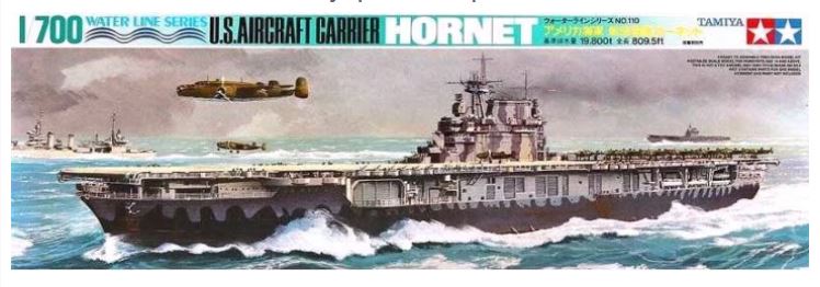 TAMIYA 1/700 US AIRCRAFT CARRIER HORNET