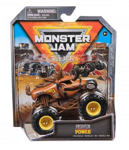 MONSTER JAM 1:64 DIE CAST SINGLE PACK - HORSE POWER - Toyworld Frankston
