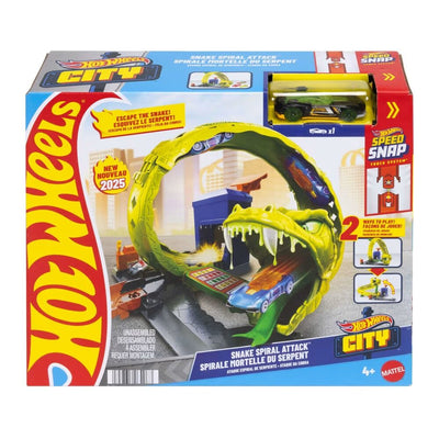 HOTWHEELS CITY SNAKE SPIRAL ATTACK PLAYSET - Toyworld Frankston