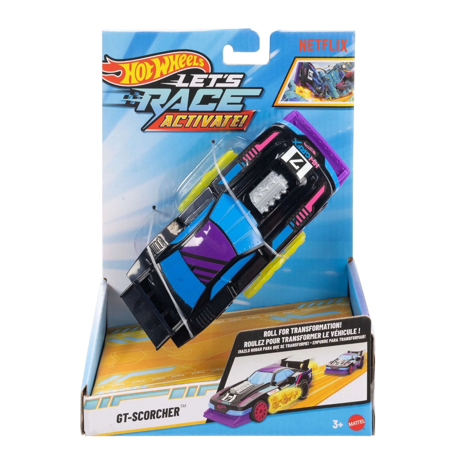 HOTWHEELS LETS RACE ACTIVATE - GT-SCORCHER - Toyworld Frankston