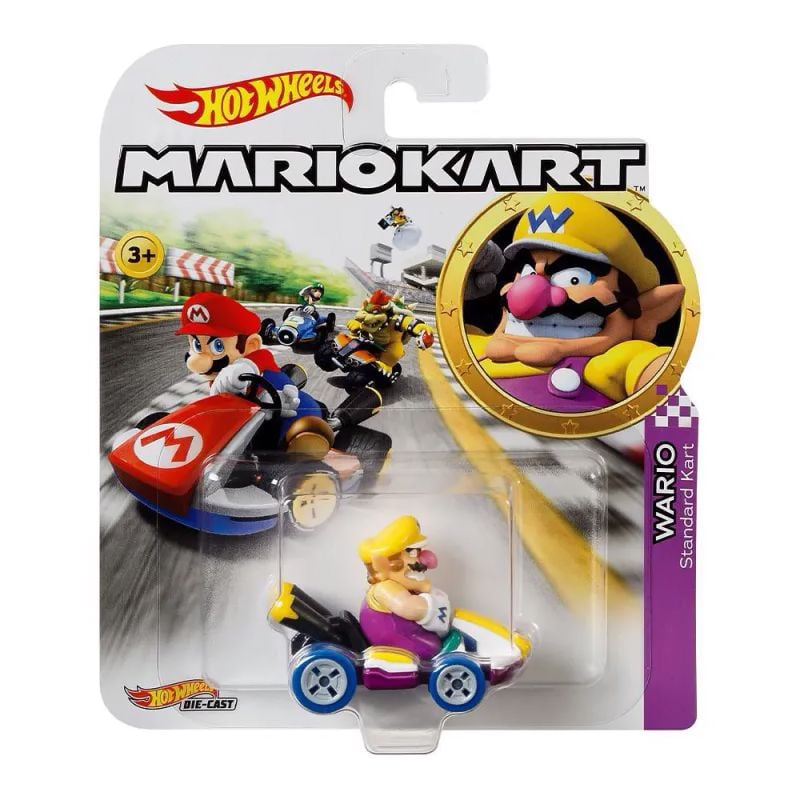 HOT WHEELS MARIO KART ASSORTMENT - WARIO - Toyworld Frankston
