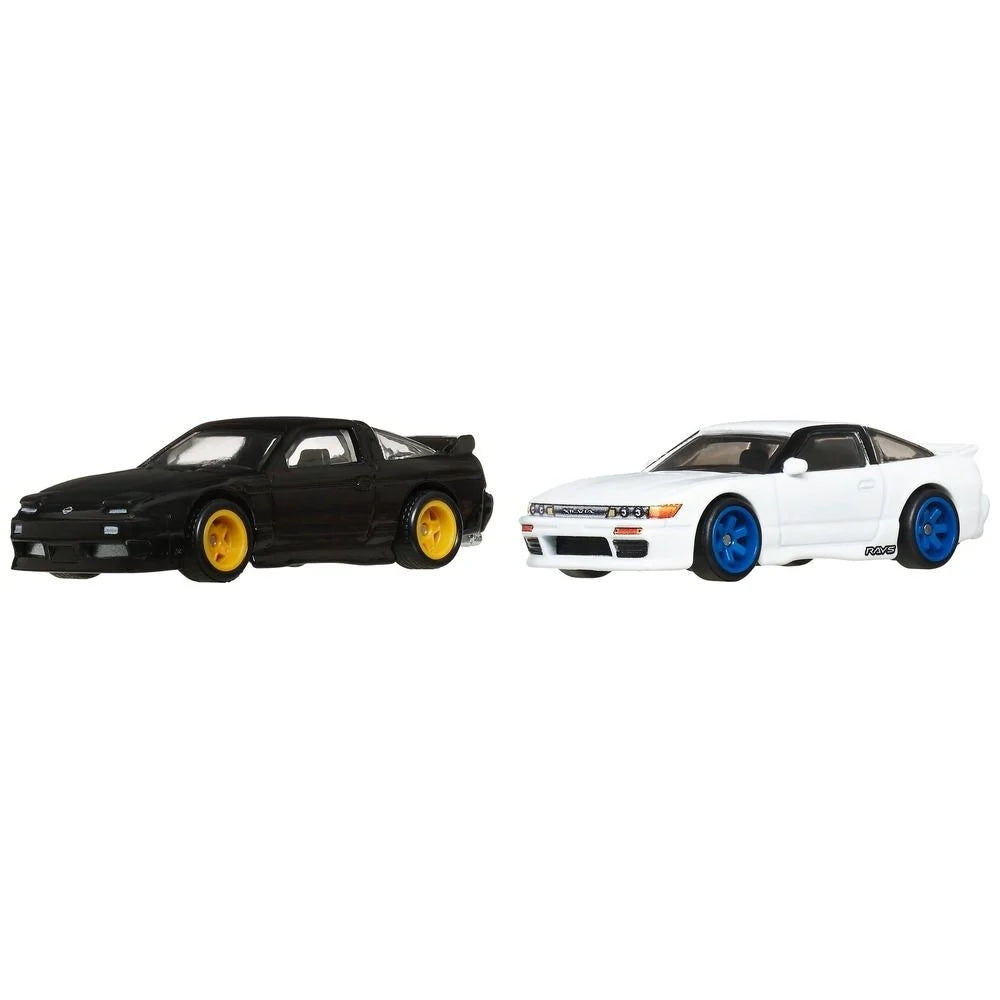 HOT WHEELS PREMIUM 2 PACK -96 NISSAN 180SX TYPE X / NISSAN SILEIGHTY