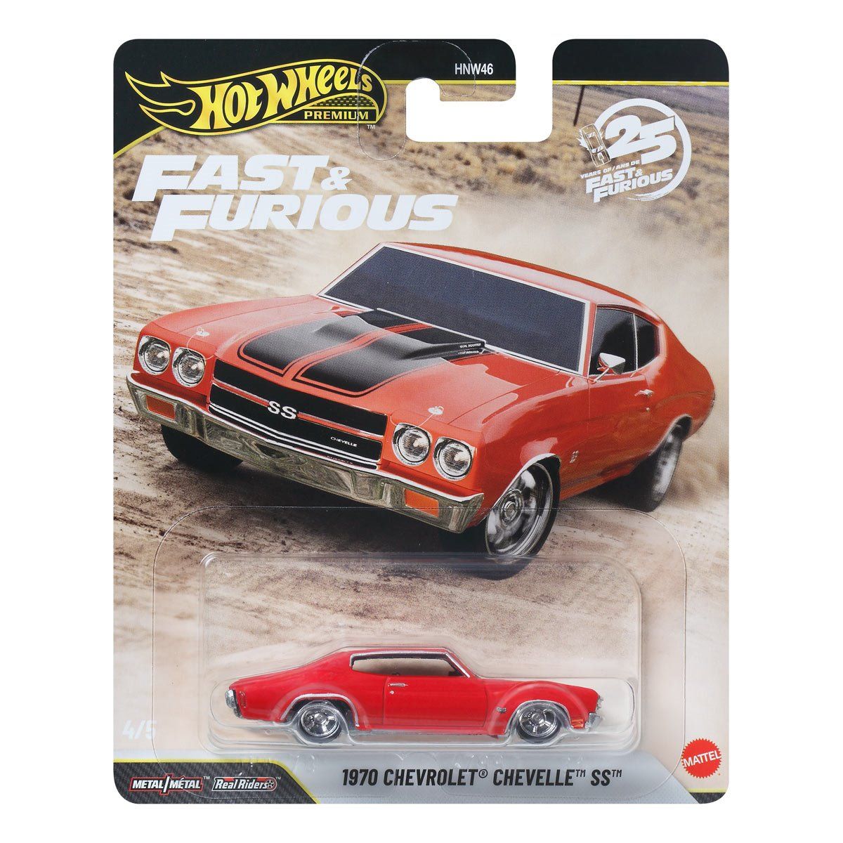 HOT WHEELS PREMIUM FAST & FURIOUS - 1970 CHEVROLET CHEVELLE SS - Toyworld Frankston
