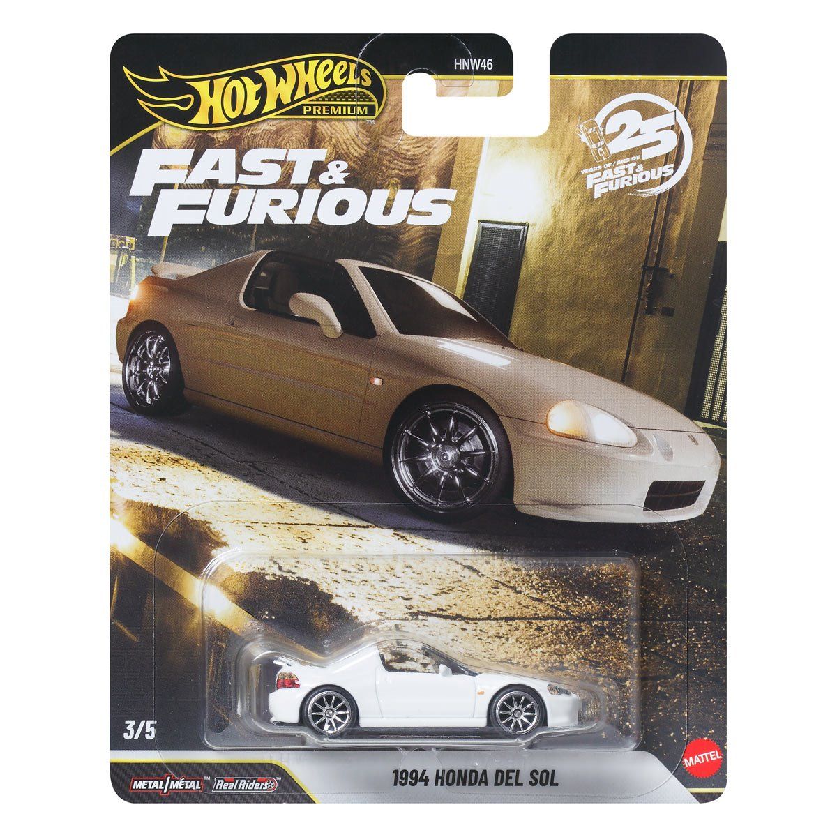HOT WHEELS PREMIUM FAST & FURIOUS - 1994 HONDA DEL SOL - Toyworld Frankston