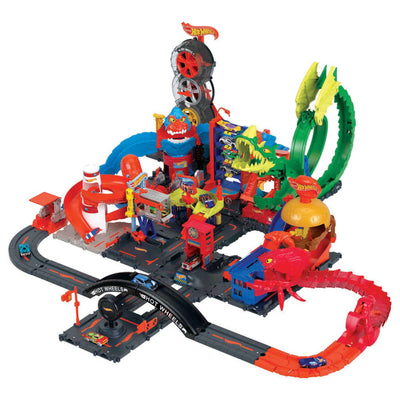 HOT WHEELS CITY DOWNTOWN EXPRESS CAR WASH PLAYSET - Toyworld Frankston