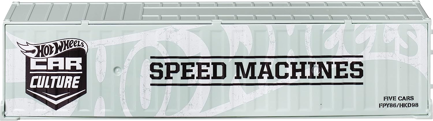 HOTWHEELS CAR CULTURE CONTAINER SET - SPEED MACHINES - Toyworld Frankston