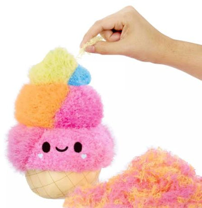 FLUFFIE STUFFIE SERIES 1 LARGE PLUSH - ICE CREAM - Toyworld Frankston