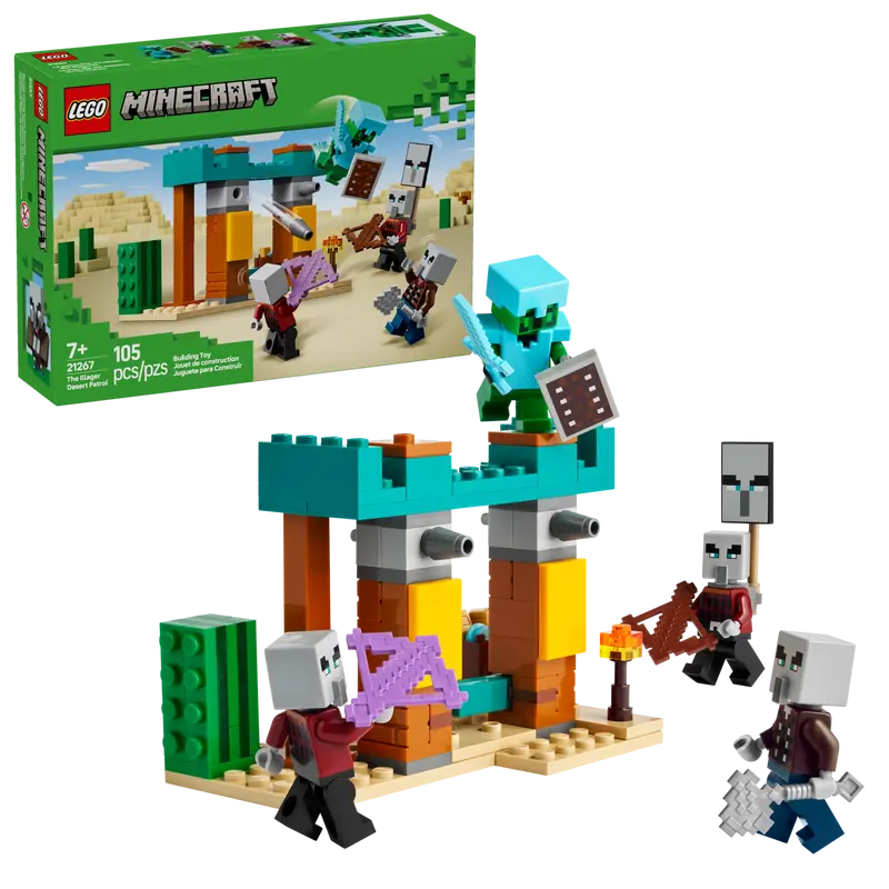 LEGO MINECRAFT 21267 THE ILLAGER DESERT PATROL - Toyworld Frankston