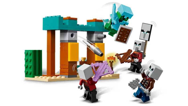 LEGO MINECRAFT 21267 THE ILLAGER DESERT PATROL - Toyworld Frankston