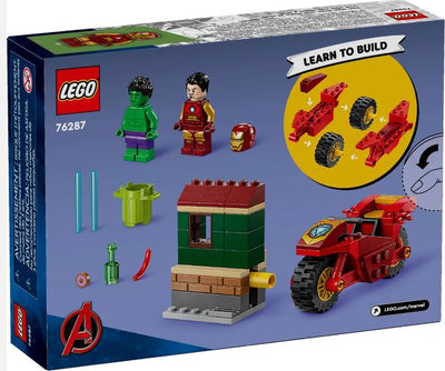 LEGO 76287 - MARVEL - IRON MAN WITH BIKE AND THE HULK - Toyworld Frankston
