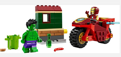 LEGO 76287 - MARVEL - IRON MAN WITH BIKE AND THE HULK - Toyworld Frankston