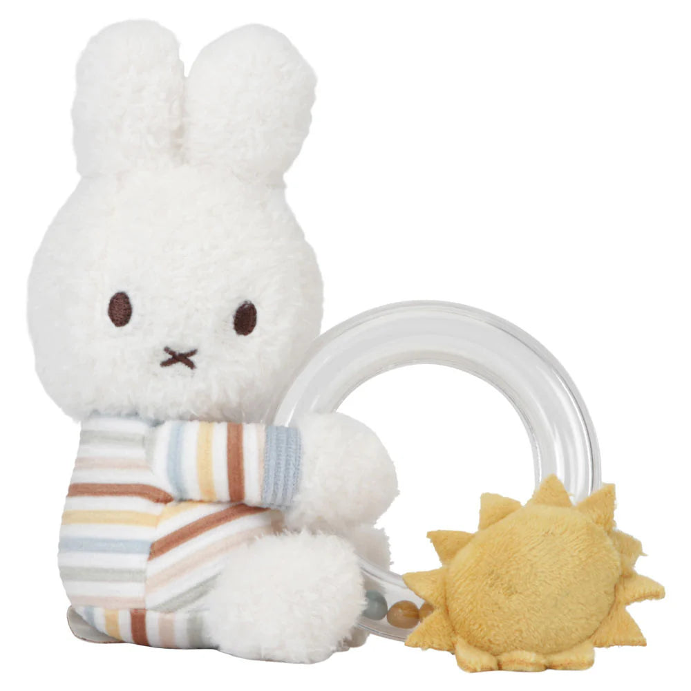 MIFFY VINTAGE STRIPES RING RATTLE - Toyworld Frankston